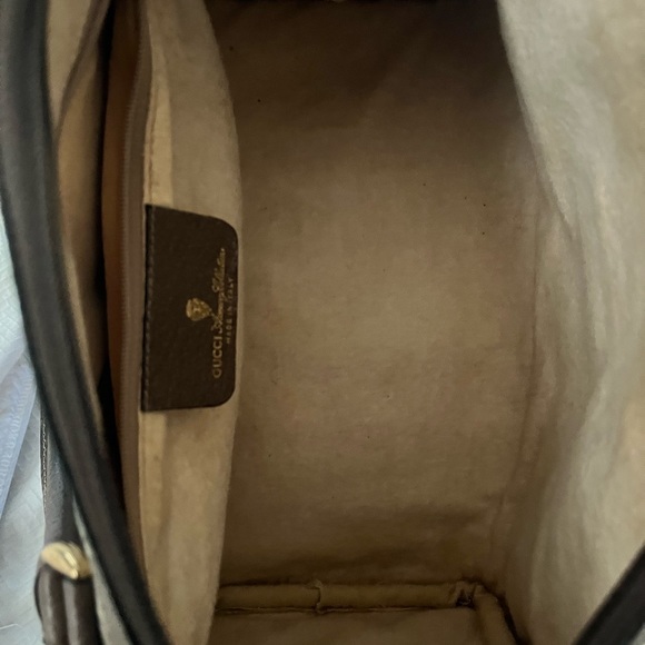 Gucci Boston Brown color Green & Red Web GG monogram Bag - Picture 8 of 9